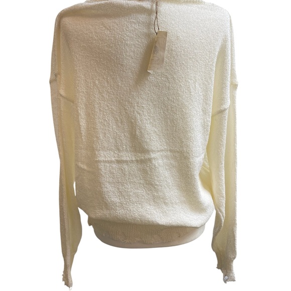 #029 Sale!! Easel Cream and Red Crew Neck Sweater with American Flag Design - Picture 4 of 5